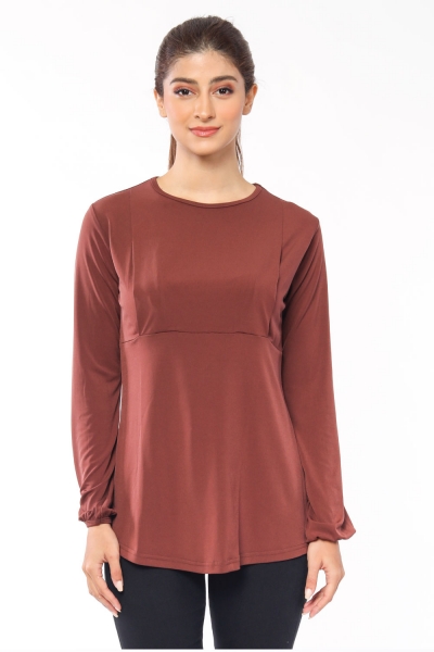Jane Blouse In Brown Jane Blouse In Brown